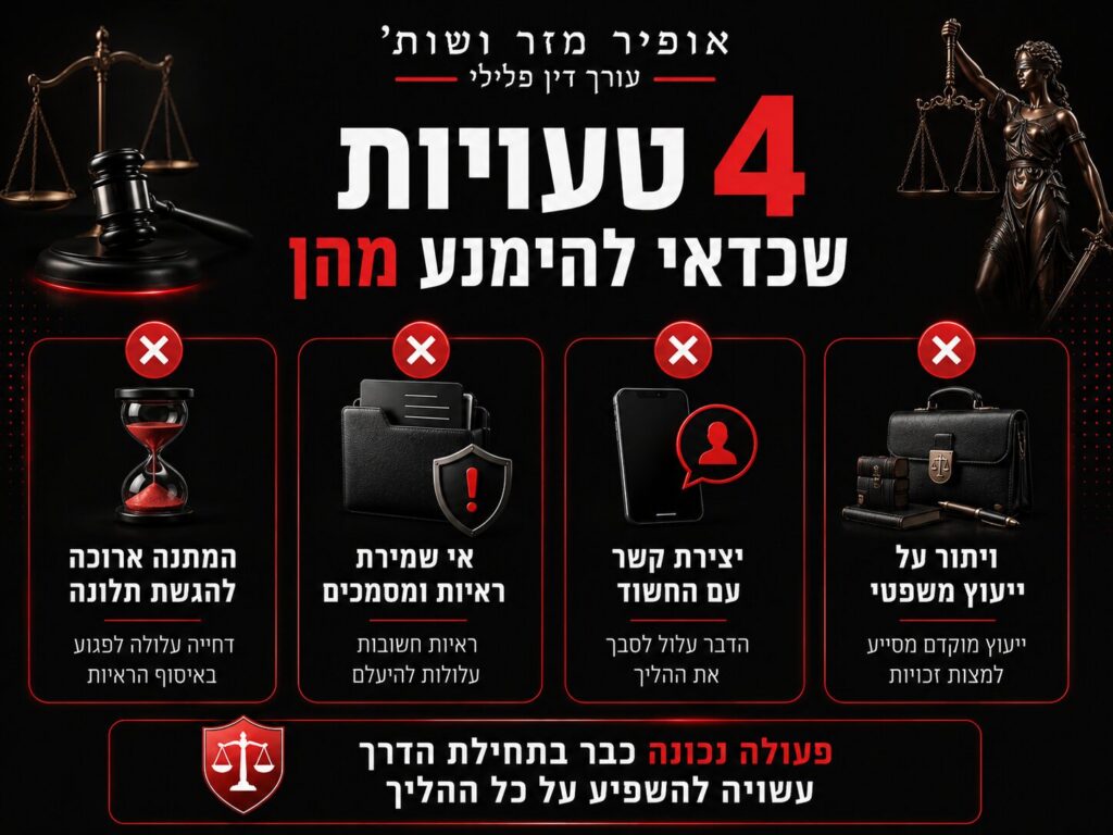 עורך דין נפגעי עבירה